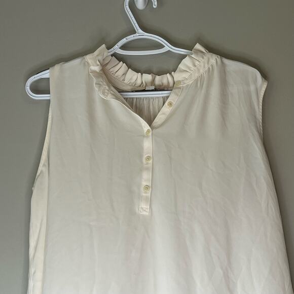 Loft Cream Tank Top Size Large - Picture 5 of 11